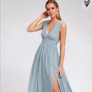 Lulus Heavenly Hues Light Blue Dress Brand New